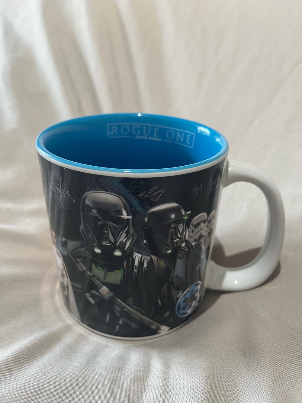 Rogue Star Wars Ceramic Mug with Bright Blue Interior